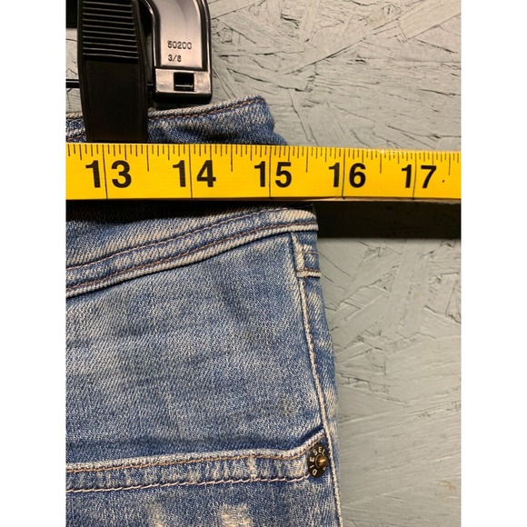 Diesel‎ Matic Women's Slim Tapered Jeans W27 L32 Distressed Blue Denim - Picture 5 of 12